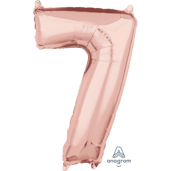 Folieballon Rosa Tal 7 - 66x43 cm