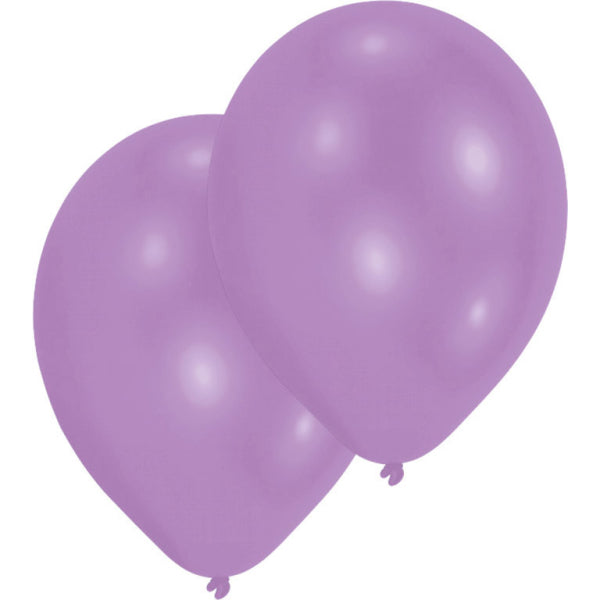 Latexballoner Lilla - 10 stk.