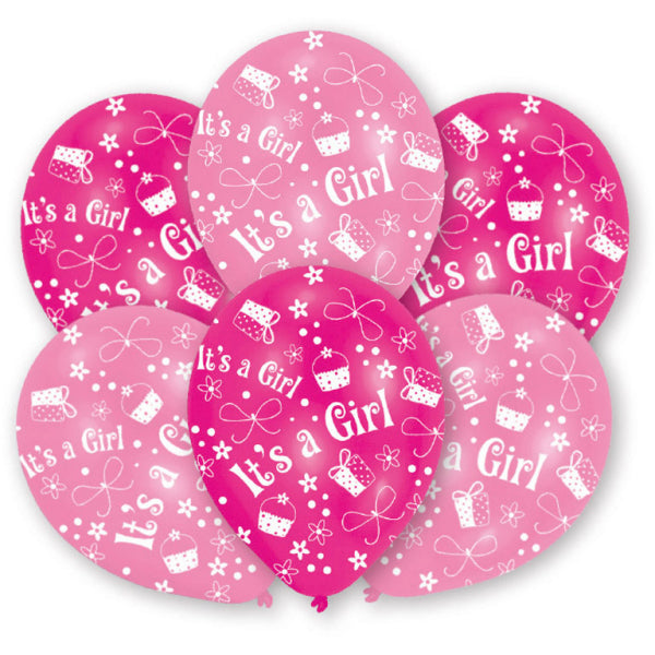 It's a Girl! - Balloner 6 stk.