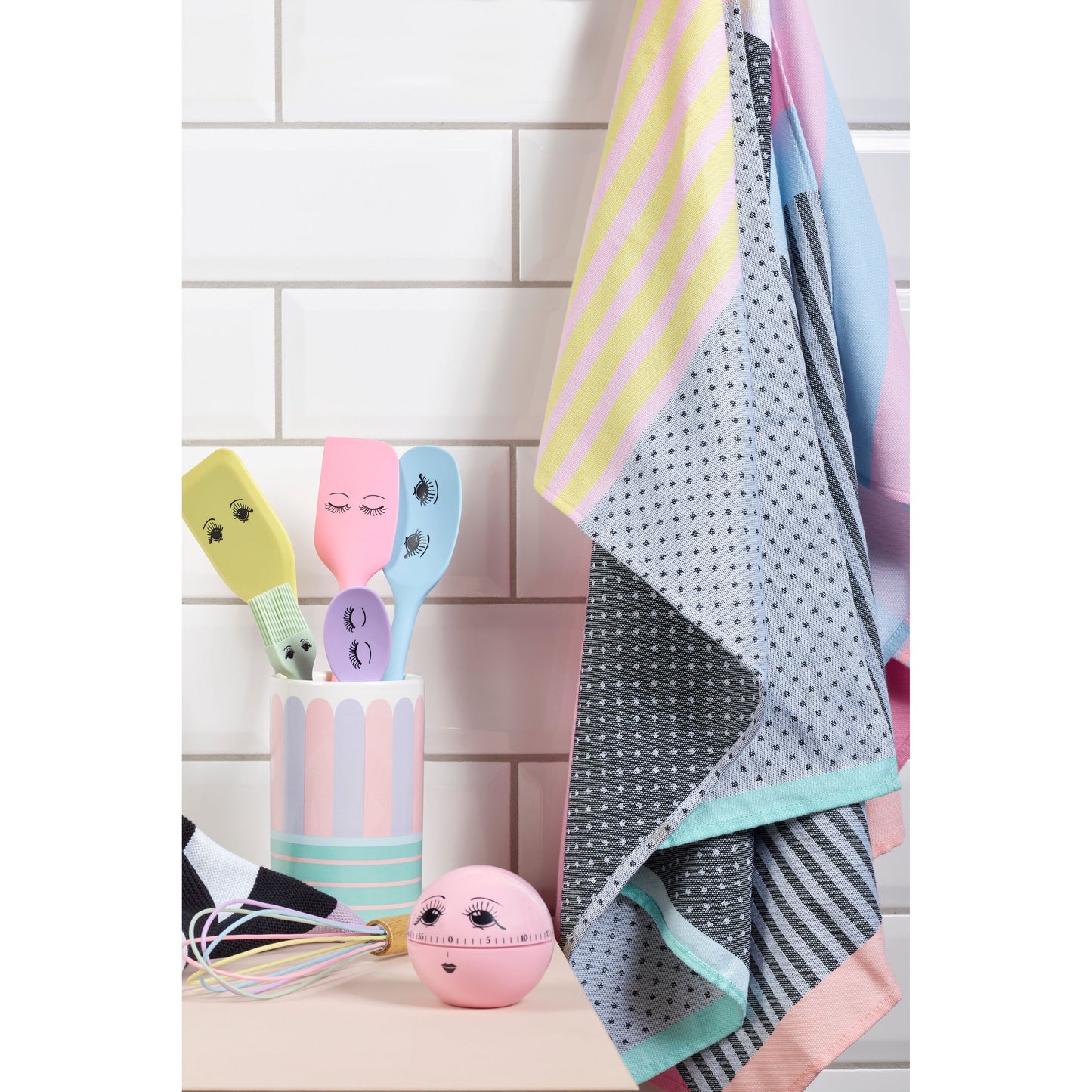 Viskestykke med striber - 50x70 cm