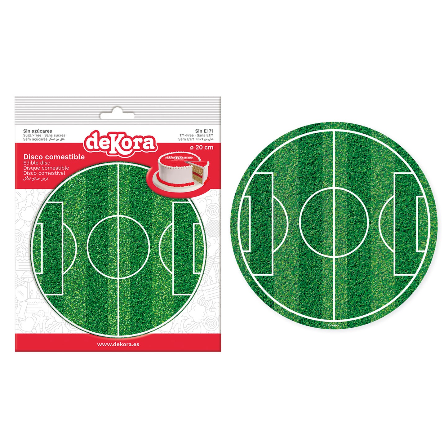 Kageprint Fodbold - Ø20 cm