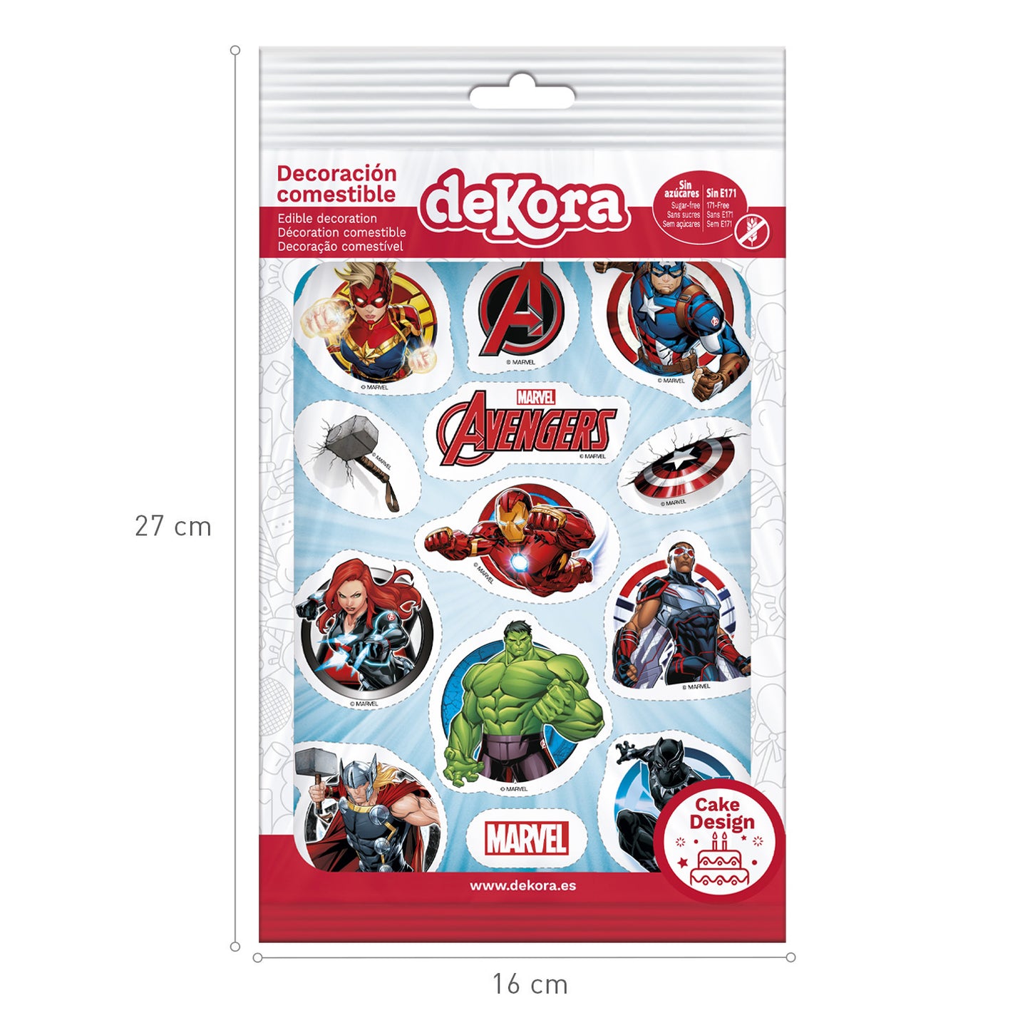 Kageprint Avengers - Silhuetter