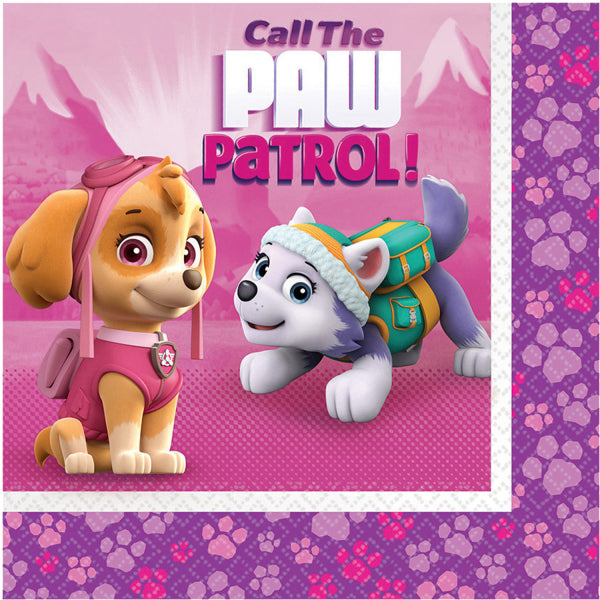 Paw Patrol Skye & Everest Servietter - 20 stk.