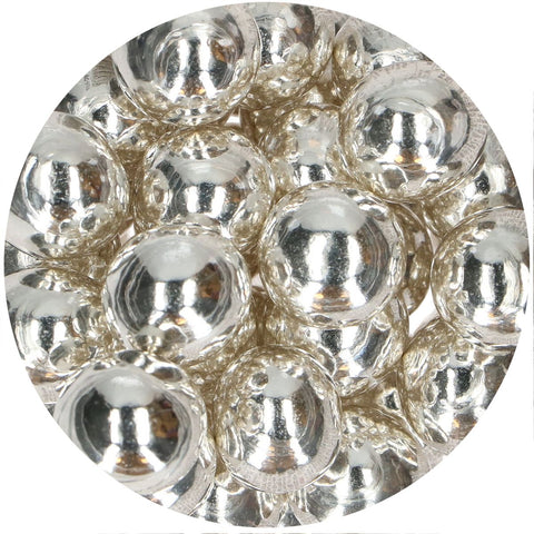 Choco Crispy Balls - Metallic Silver  130g