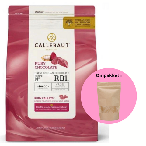 DATOVARE: Callebaut Ruby Chokolade - 1 kg